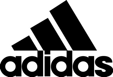 adidas logo zwart|adidas shoe logo.